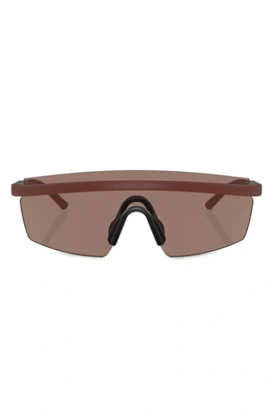 Oliver Peoples Roger Federer 135mm Shield Sunglasses In Matte Red