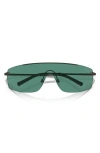 Oliver Peoples Roger Federer 138mm Rimless Shield Sunglasses In Green