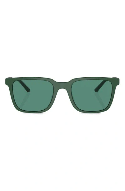 Oliver Peoples Roger Federer 52mm Rectangular Sunglasses In Green