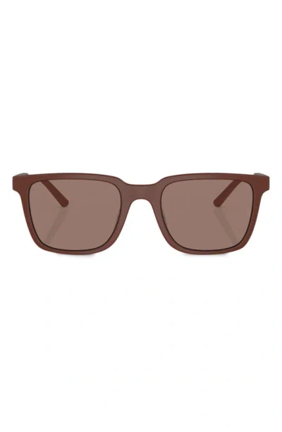 Oliver Peoples Roger Federer 52mm Rectangular Sunglasses In Matte Red