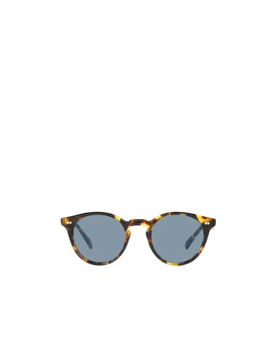Oliver Peoples Romare Round-frame Sunglasses In Blue