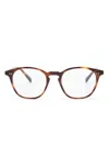 Oliver Peoples Ronne Pantos-frame Glasses In Braun