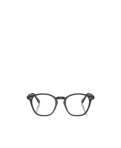 Oliver Peoples Ronne Round-frame Glasses In Black