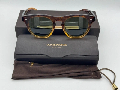 Pre-owned Oliver Peoples Rorke Amber Ov5509su 175452 - Gradient / Green Sunglasses