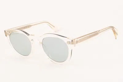 Pre-owned Oliver Peoples Rosden 5475u 1692 Clear / Green Sunglasses 49mm