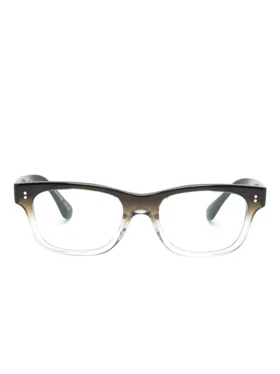 Oliver Peoples Rosson Square-frame Glasses In Black