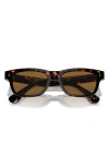 Oliver Peoples Rosson Sun 53mm Square Sunglasses In Brown