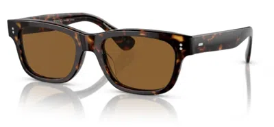 Pre-owned Oliver Peoples Rosson Sun 5540su 100953 Havana/true Brown Men's Sunglasses