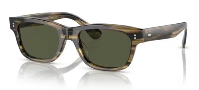 Pre-owned Oliver Peoples Rosson Sun 5540su 171952 Olive Smoke/green Men's Sunglasses