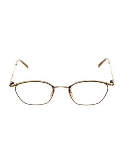 Pre-owned Oliver Peoples Round Eyeglasses In Neutrals