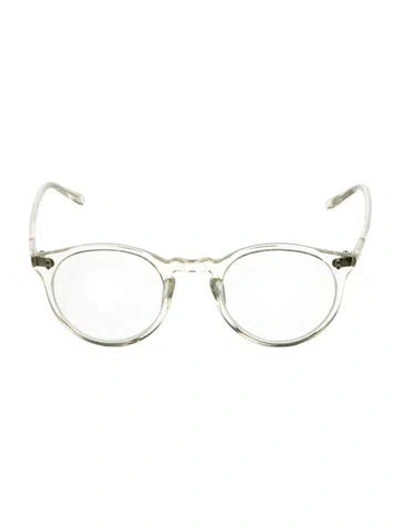 Pre-owned Oliver Peoples Round Eyeglasses In Transparent