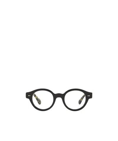 Oliver Peoples Round-frame Design Glasses In Black
