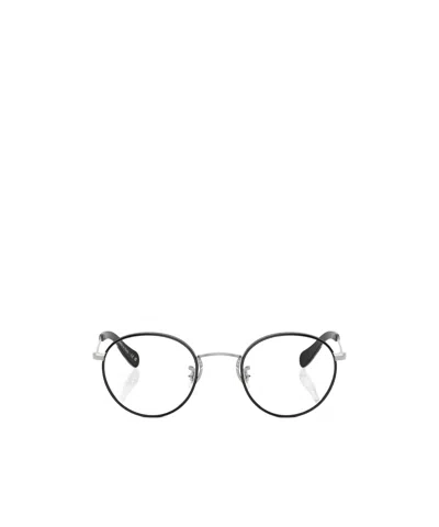 Oliver Peoples Round-frame Glasses In Metallic