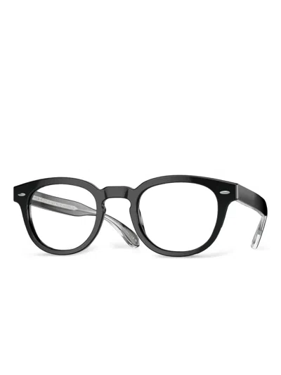 Oliver Peoples Round-frame Glasses In Black
