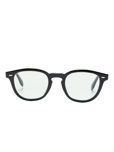 Oliver Peoples Round-frame Glasses In Black