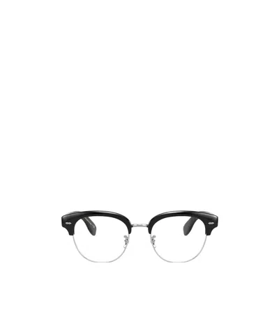 Oliver Peoples Round Frame Glasses In Black