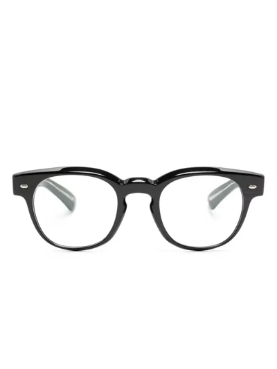 Oliver Peoples Round-frame Glasses In Black
