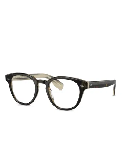 Oliver Peoples Round-frame Glasses In Brown
