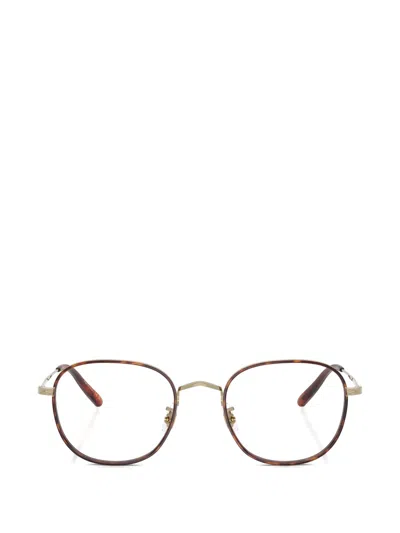 Oliver Peoples Round-frame Glasses In Green