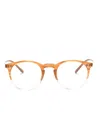 Oliver Peoples Round-frame Glasses In Brown