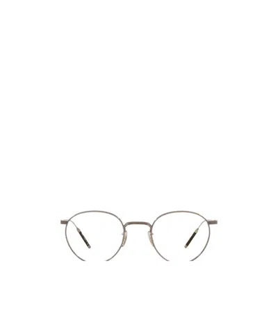 Oliver Peoples Round Frame Glasses In Gray