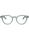 Oliver Peoples Round-frame Glasses In Grün