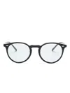 Oliver Peoples Round-frame Glasses In Schwarz