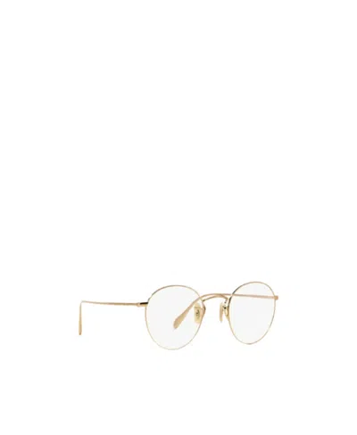 Oliver Peoples Round Frame Glasses In White