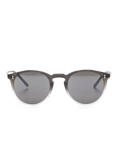 Oliver Peoples Round-frame Sunglasses In Black