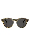 Oliver Peoples Round-frame Sunglasses In Black