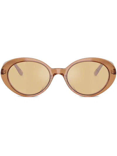 Oliver Peoples Round-frame Sunglasses In 17830f