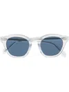Oliver Peoples Round-frame Tinted-lenses Sunglasses In 蓝色