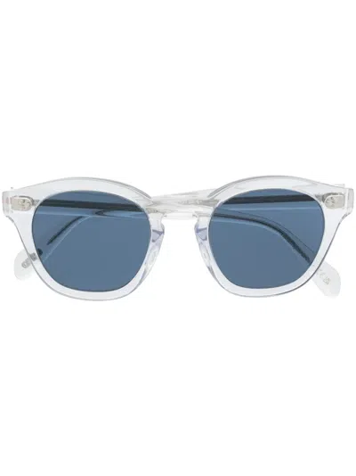 OLIVER PEOPLES ROUND-FRAME TINTED-LENSES SUNGLASSES