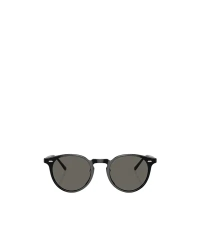 Oliver Peoples Round-frame Tinted-lenses Sunglasses In Gray