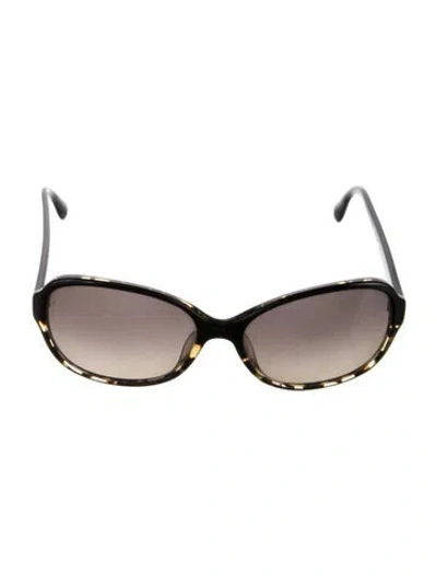 Pre-owned Oliver Peoples Round Gradient Sunglasses In Black