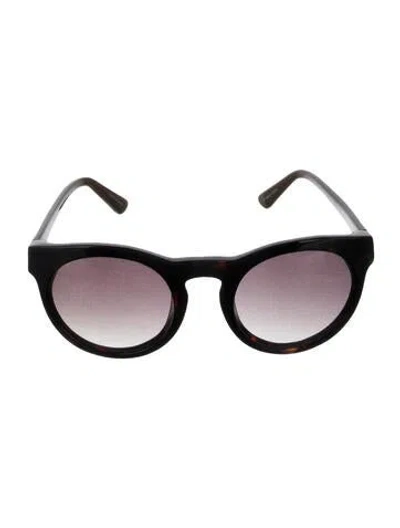 Pre-owned Oliver Peoples Round Gradient Sunglasses In Brown