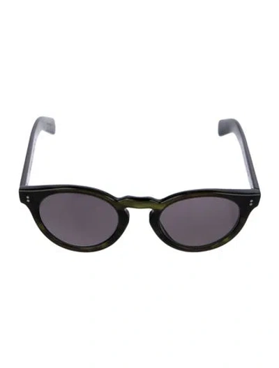 Pre-owned Oliver Peoples Round Mirrored Sunglasses