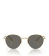 Oliver Peoples Round Rhydian Sunglasses In Gold
