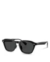 Oliver Peoples Round Sunglasses, 52mm In Black
