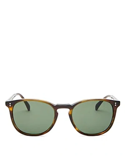 Oliver Peoples Round Sunglasses, 53mm In Havana/green Solid