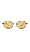 Oliver Peoples Round Sunglasses In Black