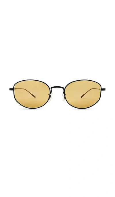 Oliver Peoples Round Sunglasses In Black