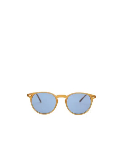 Oliver Peoples Round Sunglasses In Blue