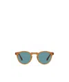 Oliver Peoples Round Sunglasses In Blue