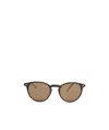 Oliver Peoples Round Sunglasses In Brown