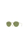 Oliver Peoples Ov1186s Coleridge Sun Metal And Crystal Round Sunglasses In Green