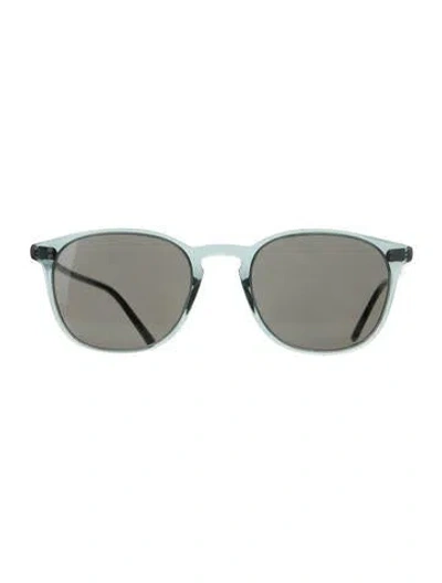 Pre-owned Oliver Peoples Round Tinted Sunglasses In Blue