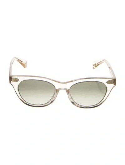 Pre-owned Oliver Peoples Round Tinted Sunglasses In Multi