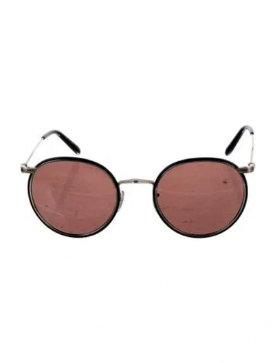 Pre-owned Oliver Peoples Round Tinted Sunglasses In Neutral