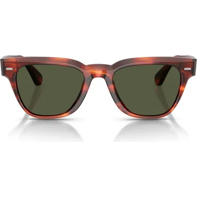 Oliver Peoples Rueny 51mm Pillow Sunglasses In Brown